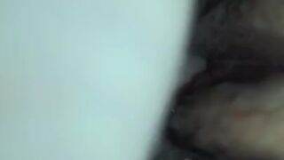 Making tight creamy pussy squirt all over the bed