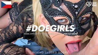 DoeGirls - Claudia Macc Sexy Blonde Czech Babe Homemade Fetish Cock Sucking POV