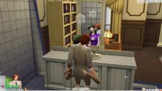 I fuck a cute girl in the library bathroom. [Sims 4]
