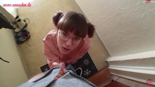 Cute student fucked by the caretaker!