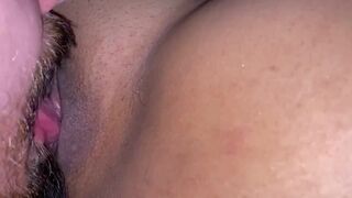Finger fucking and eating sweet young latina pussy