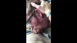 Blowjob with a lot of spit